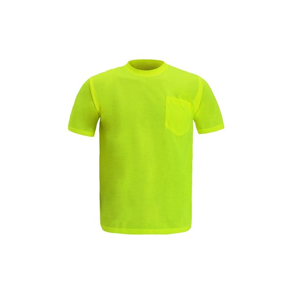 2W International Short Sleeve T-Shirt, X-Large, Lime TS115 XL
